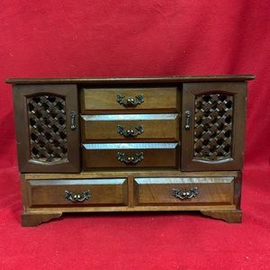 Nice old wood jewelry box